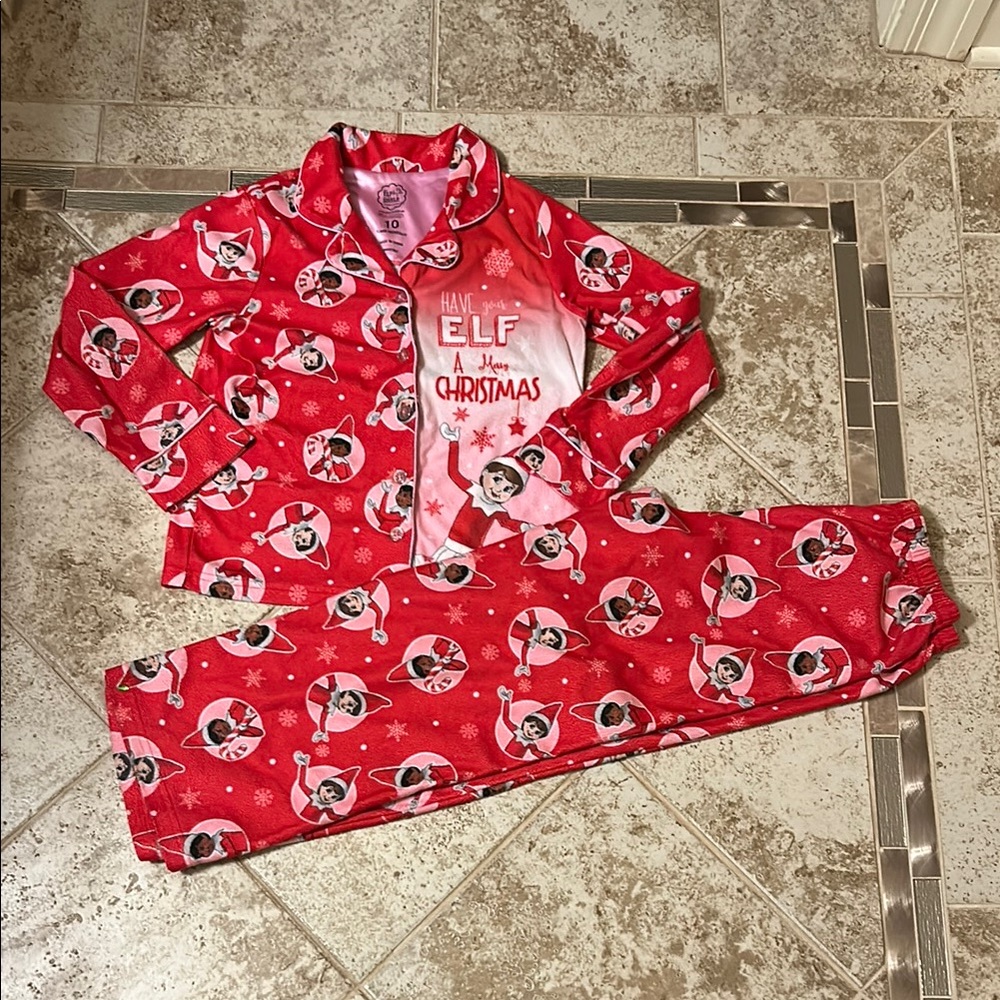 Elf on the Shelf Pajama Set size 10
